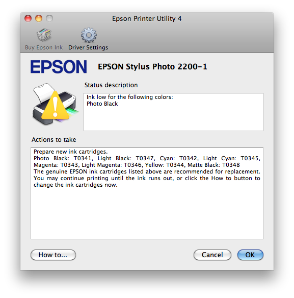 Epson Printer Utility 4